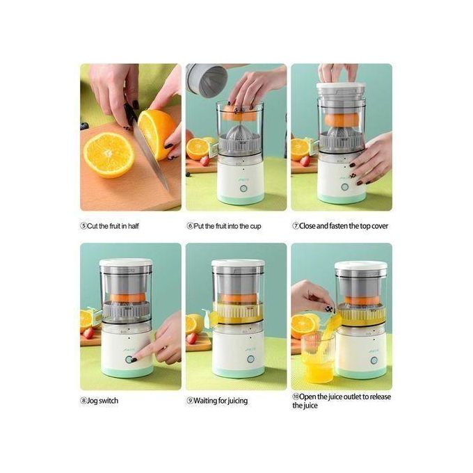 Extracteur de Jus Électrique Portable 500W - Jus Frais Maison en 1 Minute