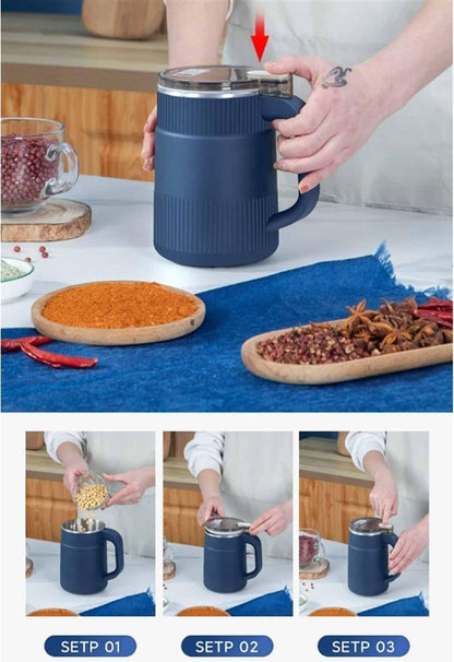 Moulin Électrique Multifonctionnel 4 en 1 - Café, Épices, Graines et Céréales
