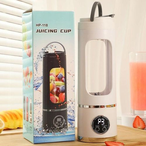 Blender Portable Rechargeable USB avec LED - Mixeur Smoothie 380ml Sans Fil