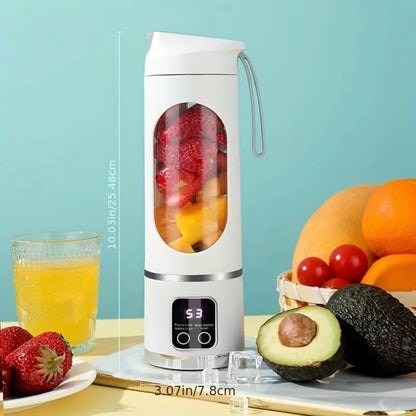 Blender Portable Rechargeable USB avec LED - Mixeur Smoothie 380ml Sans Fil