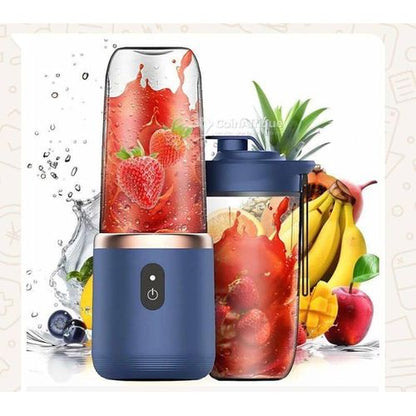 Blender Portable Rechargeable USB 380ml - 2 Gobelets + Brosse - Mixeur Smoothie