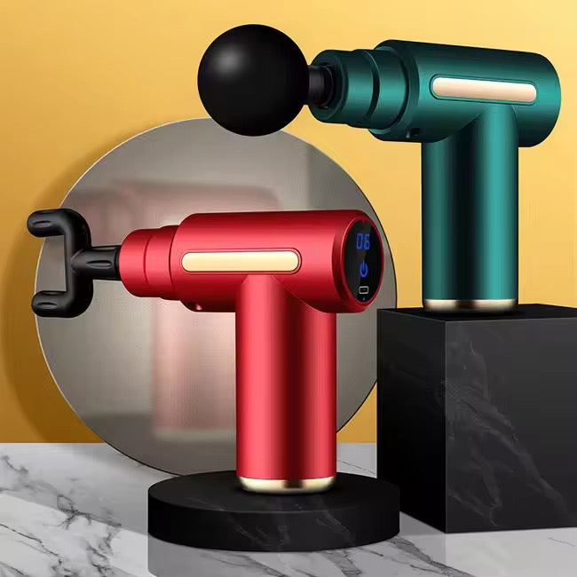 Pistolet de Massage Électrique Portable - Écran LED Digital & Embouts Interchangeables