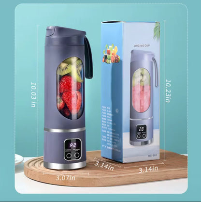 Blender Portable Rechargeable USB avec LED - Mixeur Smoothie 380ml Sans Fil